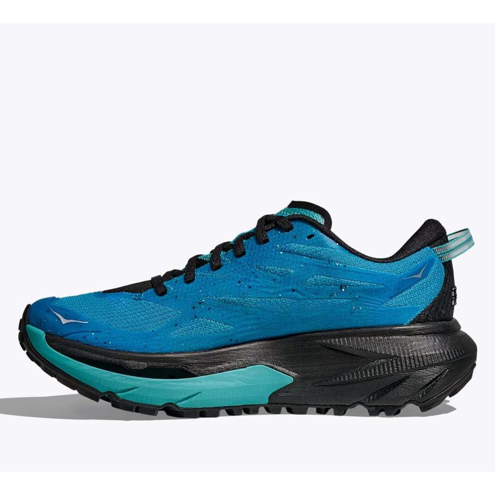ホカ（HOKA）（メンズ）ランニングシューズ トレランシューズ マファテ 5 ブルー ブラック 1168722-SWRD スニーカー