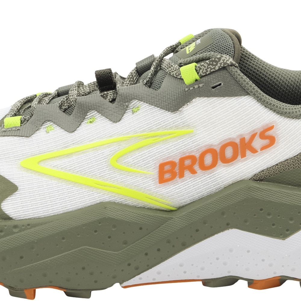 ブルックス（BROOKS）（メンズ）ランニングシューズ トレランシューズ カルデラ 8 ホワイト グリーン BMM4403 W/OLV スニーカー