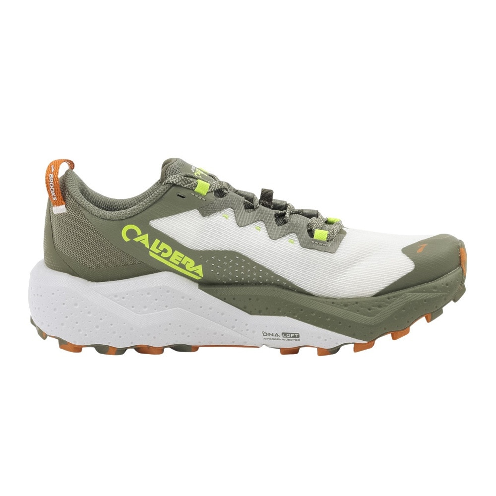ブルックス（BROOKS）（メンズ）ランニングシューズ トレランシューズ カルデラ 8 ホワイト グリーン BMM4403 W/OLV スニーカー