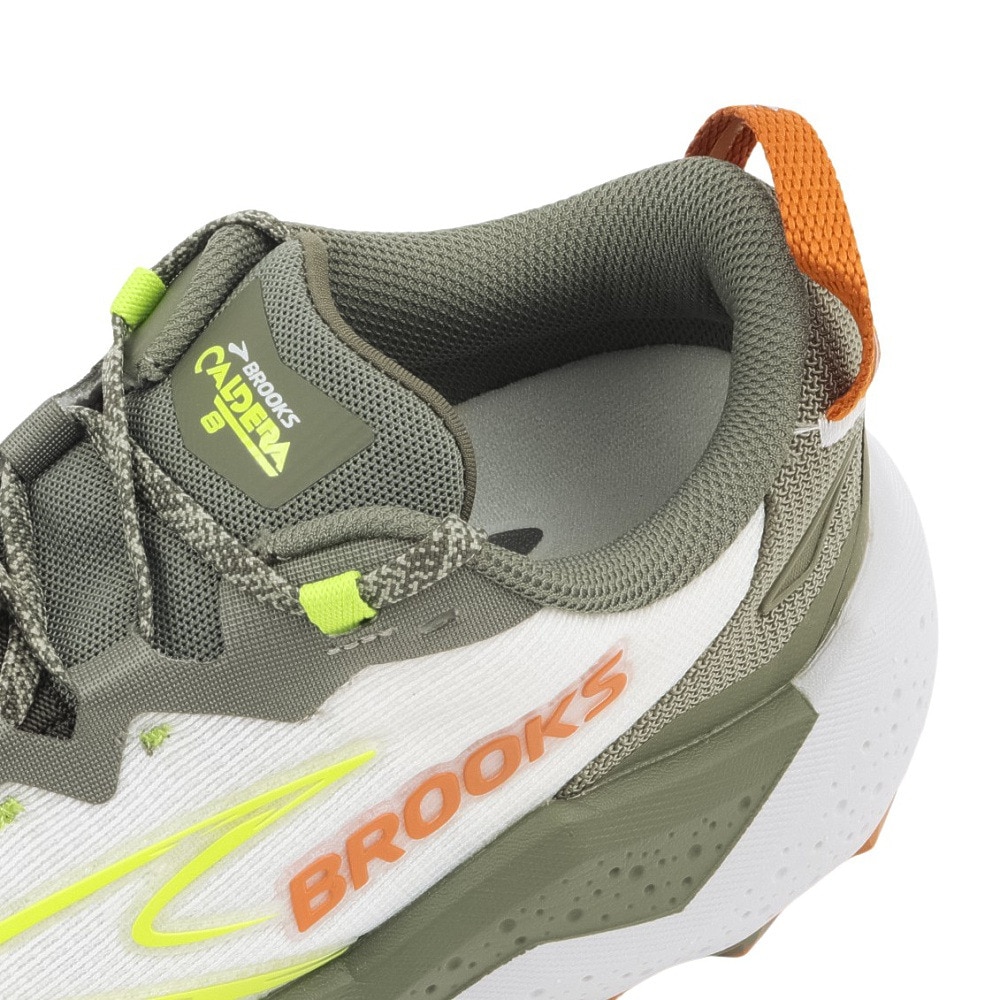 ブルックス（BROOKS）（メンズ）ランニングシューズ トレランシューズ カルデラ 8 ホワイト グリーン BMM4403 W/OLV スニーカー