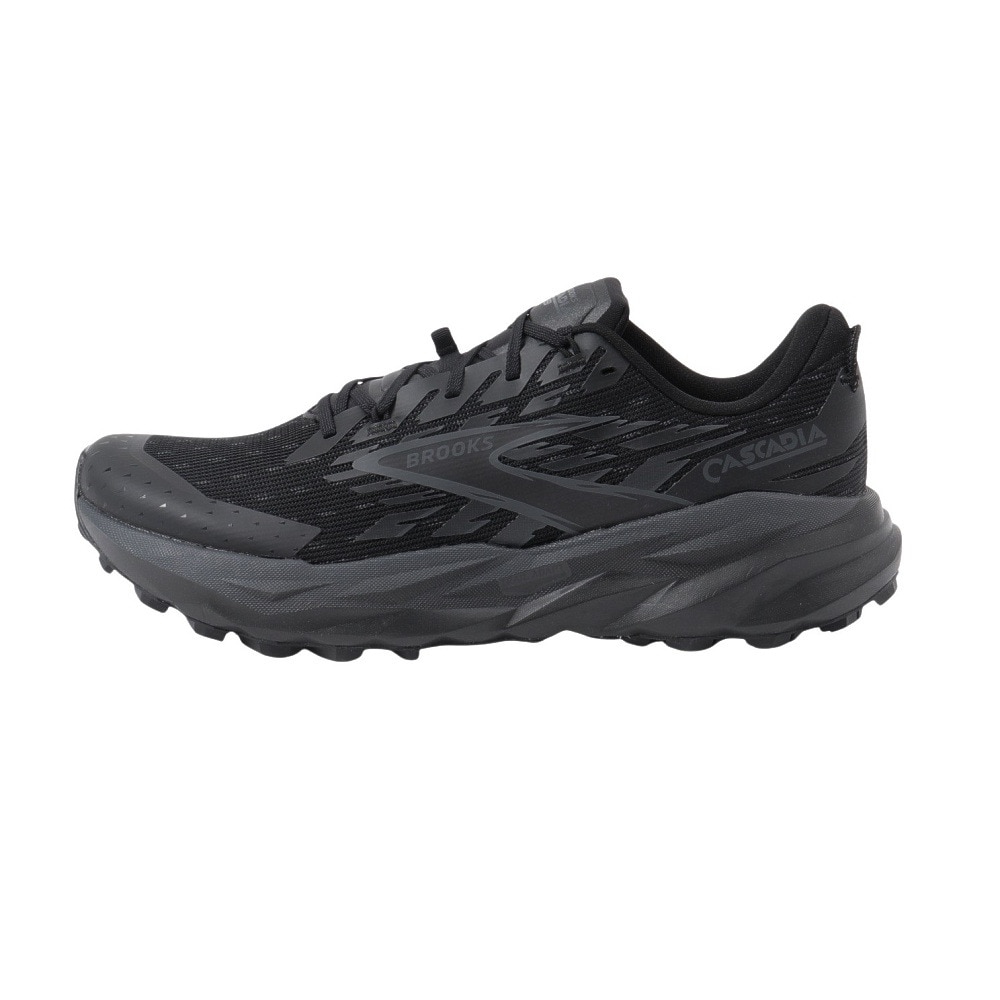 ブルックス（BROOKS）（メンズ）ランニングシューズ トレランシューズ カスケディア19 ブラック BMM4573 BLK スニーカー
