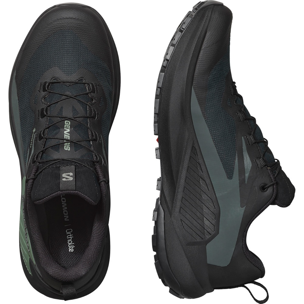 サロモン（SALOMON）（メンズ）ランニングシューズ トレランシューズ ジェネシス ゴアテックス ブラック L47518700 スニーカー シューズ
