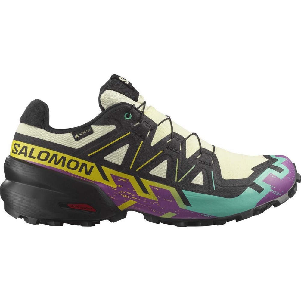 サロモン（SALOMON）（メンズ）ランニングシューズ トレランシューズ スピード クロス 6 ゴアテックス イエロー パープル L47879800 スニーカー