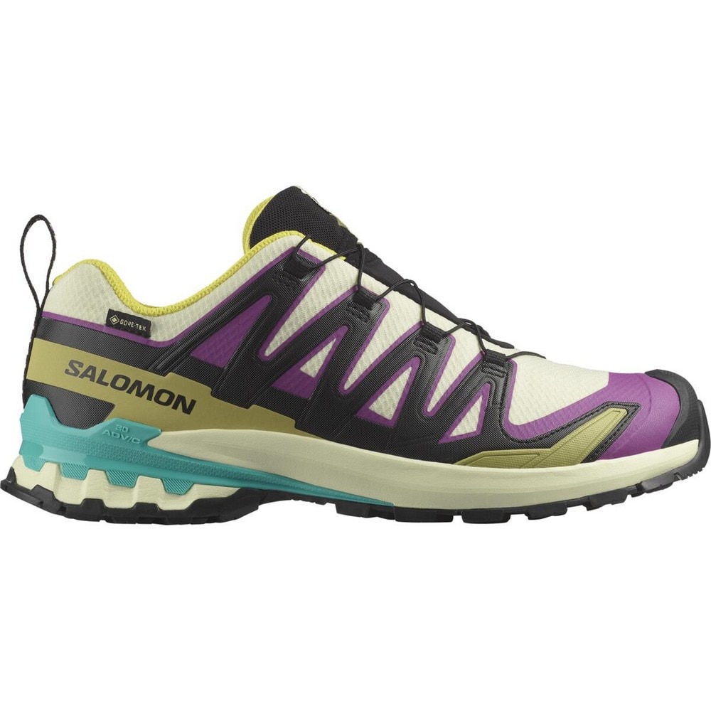サロモン（SALOMON）（メンズ）ランニングシューズ トレランシューズ エックスエー プロ 3D V9 ゴアテックス イエロー パープル L47881700 スニーカー