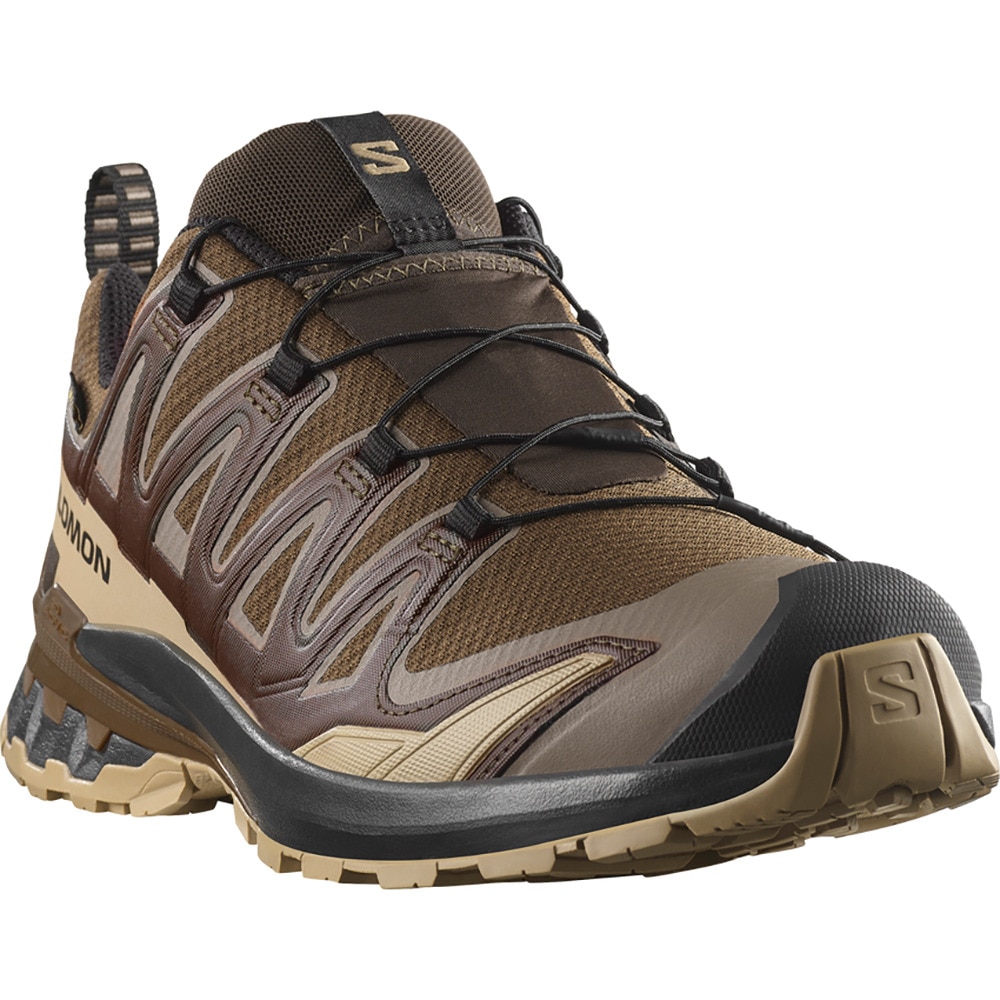 サロモン（SALOMON）（メンズ）ランニングシューズ トレランシューズ エックスエー プロ 3D V9 ゴアテックス ブラウン L47881800 スニーカー