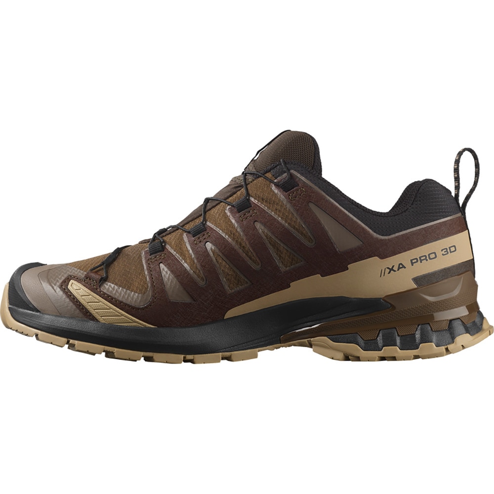 サロモン（SALOMON）（メンズ）ランニングシューズ トレランシューズ エックスエー プロ 3D V9 ゴアテックス ブラウン L47881800 スニーカー