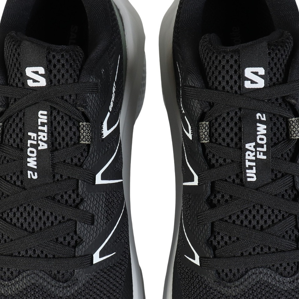 サロモン（SALOMON）（メンズ）ランニングシューズ トレランシューズ ウルトラ フロー 2 ブラック ホワイト L47883500 スニーカー