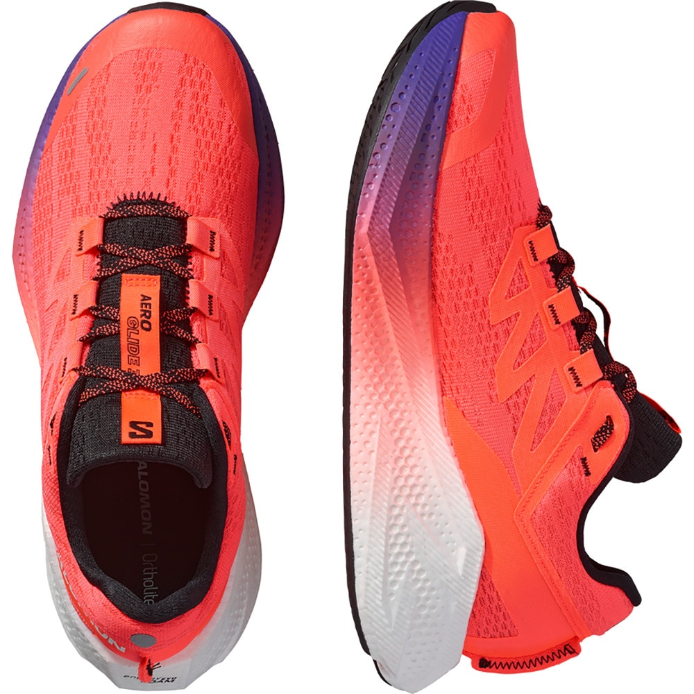 サロモン（SALOMON）（メンズ）ランニングシューズ トレランシューズ エアロ グライド 3 サーモンピンク L47976400 スニーカー