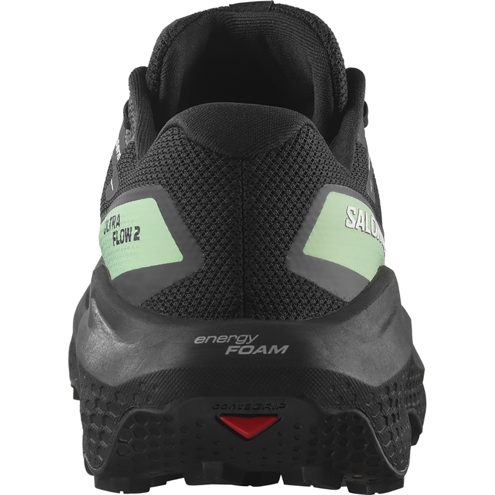 サロモン（SALOMON）（メンズ）ランニングシューズ トレランシューズ ウルトラ フロー 2 ゴアテックス ブラック グリーン L47981400 スニーカー