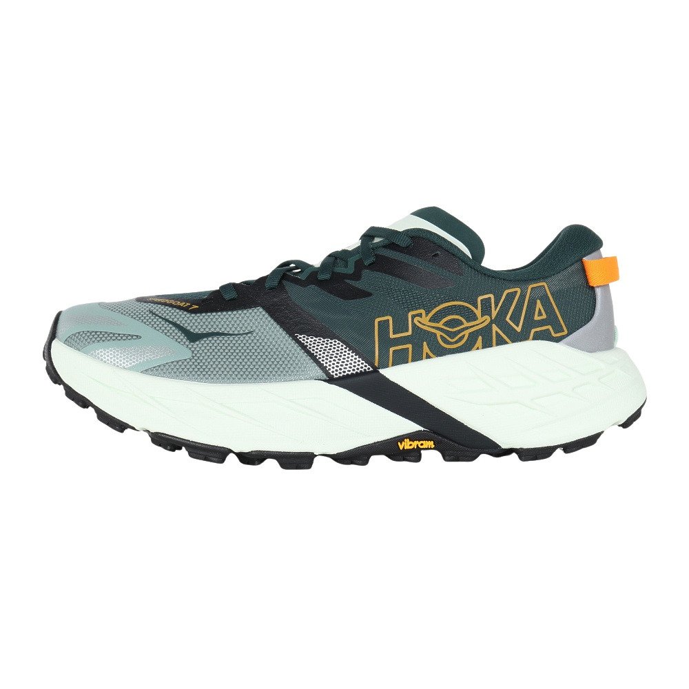 ホカ（HOKA）（メンズ）トレランシューズ スピードゴート 7 WIDE ダークグリーン 1171930-BFS ランニングシューズ