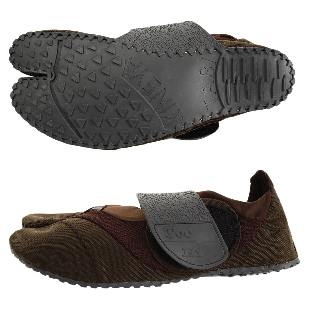  ランニングシューズ Toe-Bi 7803Khaki&Brown スポーツシューズ