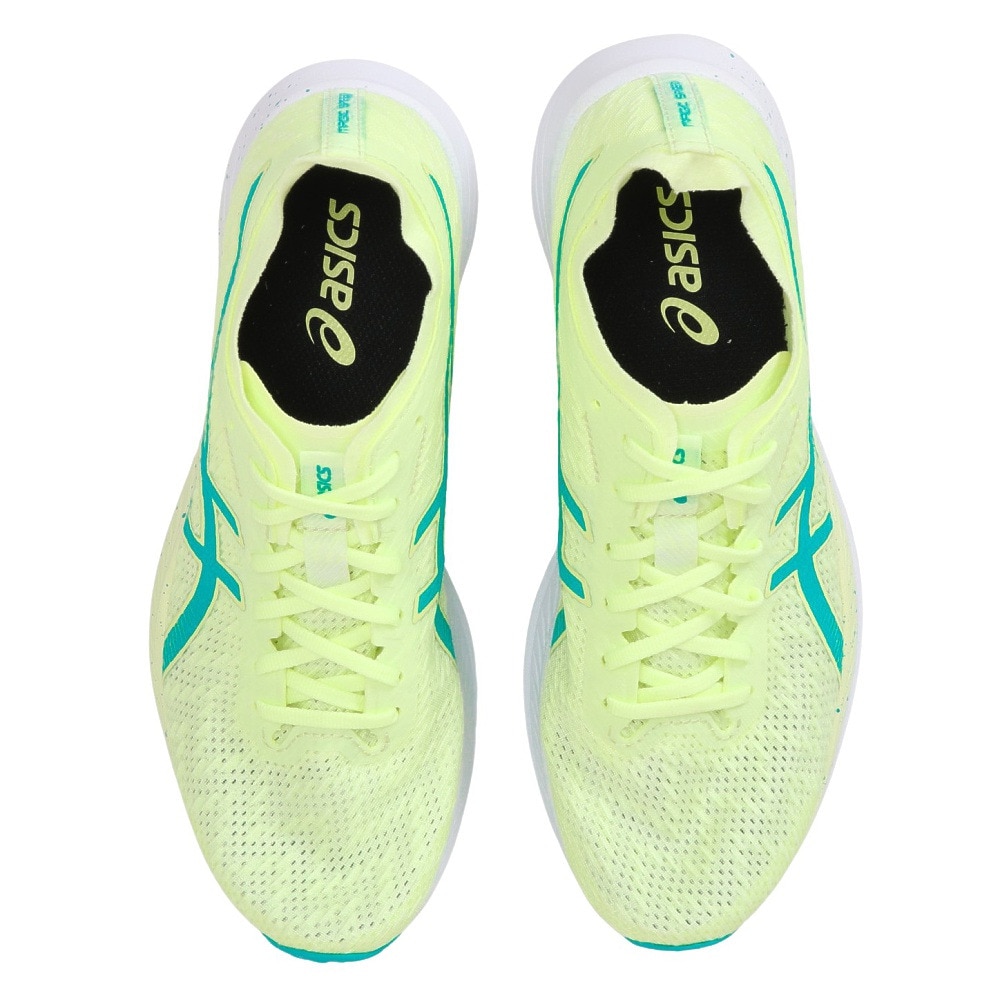 アシックス（ASICS）（レディース）ランニングシューズ マジック スピード フレッシュ イエロー 1012A895.750 スニーカー 厚底 プレート 駅伝 部活 マラソン ★★★