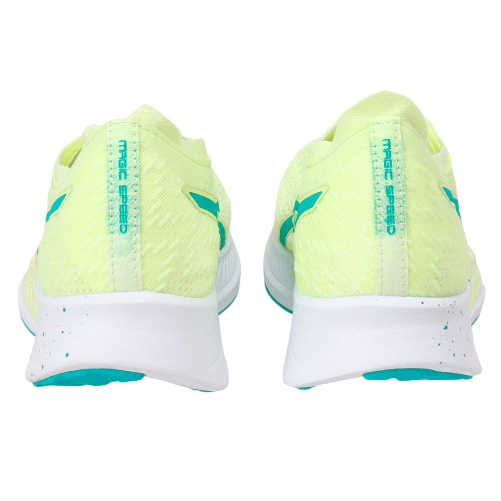 アシックス（ASICS）（レディース）ランニングシューズ マジック スピード フレッシュ イエロー 1012A895.750 スニーカー 厚底 プレート 駅伝 部活 マラソン ★★★