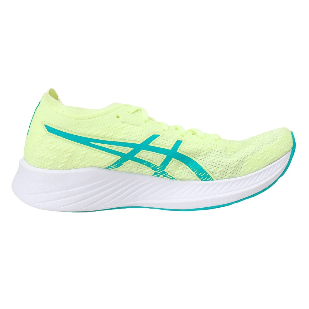 アシックス（ASICS）（レディース）ランニングシューズ マジック スピード フレッシュ イエロー 1012A895.750 スニーカー 厚底 プレート 駅伝 部活 マラソン ★★★