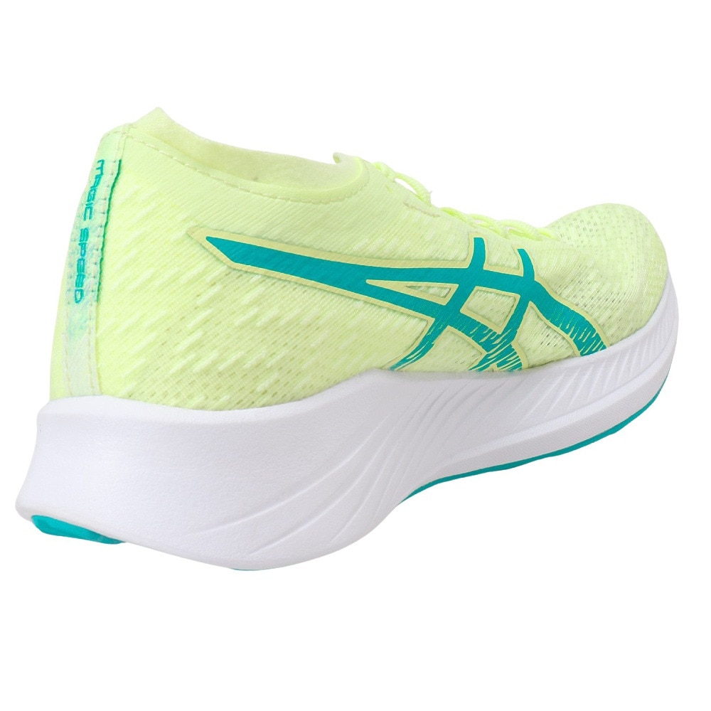 アシックス（ASICS）（レディース）ランニングシューズ マジック スピード フレッシュ イエロー 1012A895.750 スニーカー 厚底 プレート 駅伝 部活 マラソン 