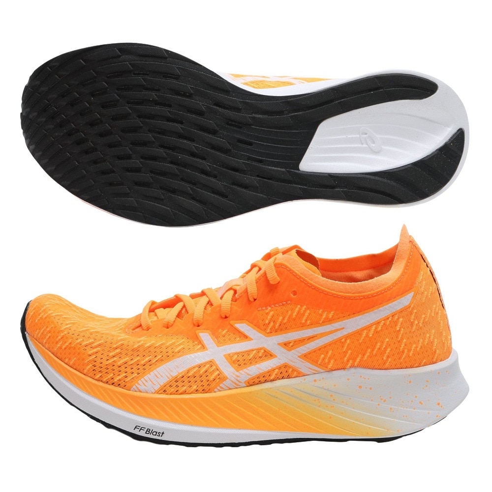 アシックス（ASICS）（レディース）ランニングシューズ マジック スピード オレンジ 1012A895.800 スニーカー 厚底 プレート ジョギング 駅伝 部活 マラソン 