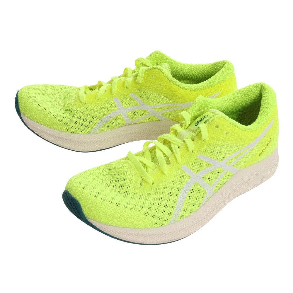 アシックス（ASICS）（レディース）ランニングシューズ ハイパースピード2 フラッシュイエロー 1012B321.750 スニーカー 厚底 プレート  駅伝 部活 マラソン