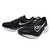 ナイキ（NIKE）（レディース）ランニングシューズ ズーム フライ5 ブラック DM8974-001 スニーカー 厚底 プレート 軽量 耐久性 ジョギング 駅伝 部活 マラソン