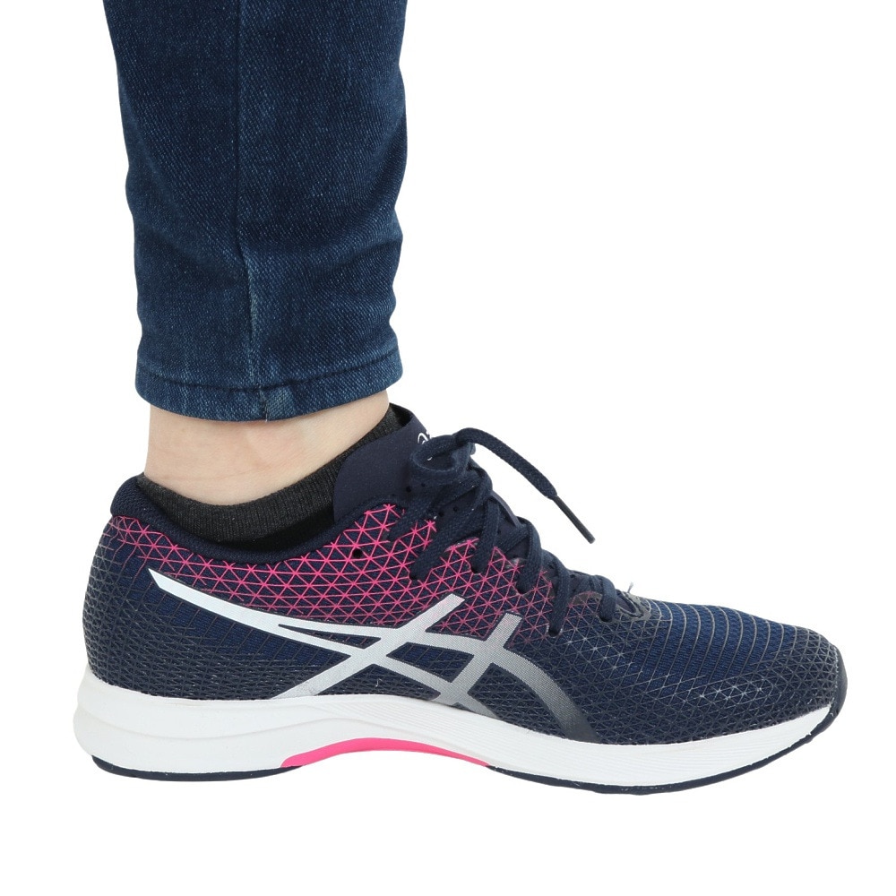 アシックス（ASICS）（レディース）ランニングシューズ ライトレーサー 4 ネイビー 1012B192.401 スニーカー ジョギング トレーニング クッション