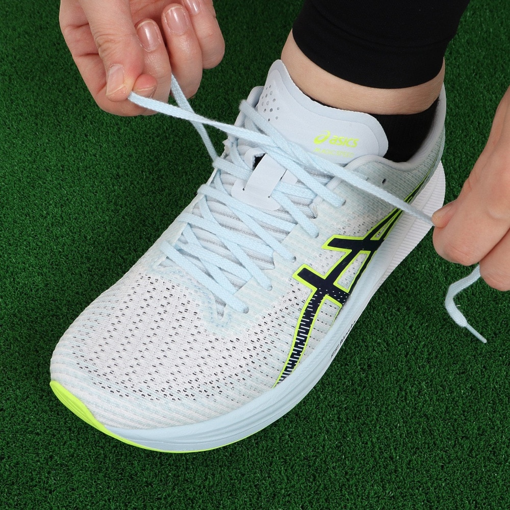アシックス（ASICS）（レディース）ランニングシューズ マジック スピード 2 サックス 1012B274.402 スニーカートレーニング ジョギング 軽量