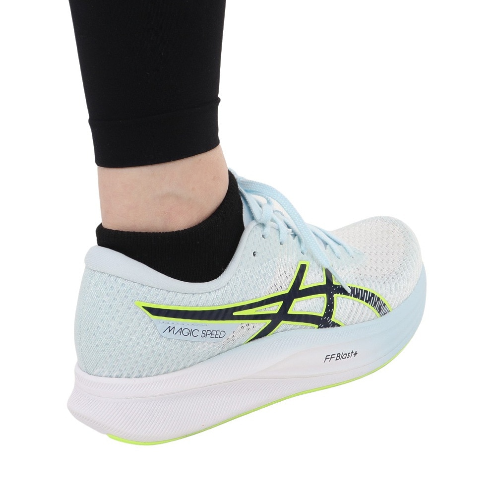アシックス（ASICS）（レディース）ランニングシューズ マジック スピード 2 サックス 1012B274.402 スニーカートレーニング ジョギング 軽量