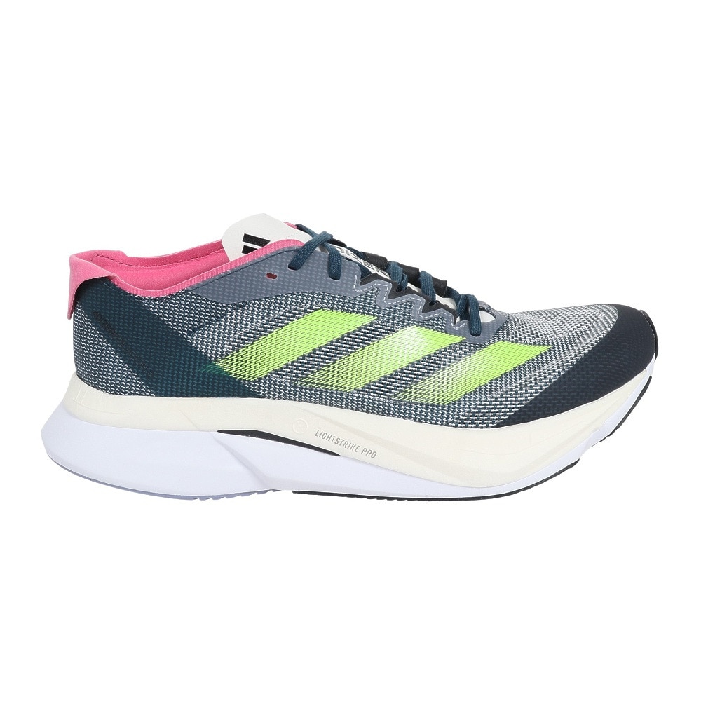 アディダス（adidas）（レディース）ランニングシューズ アディゼロ ボストン 12 W ライトグレー ID6898 スニーカー トレーニング 軽量  陸上 部活 | スポーツ用品はスーパースポーツゼビオ