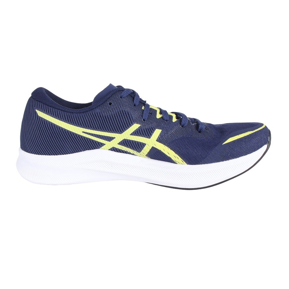 アシックス（ASICS）（レディース）ランニングシューズ ハイパー スピード 3 ネイビー イエロー 1012B517.400 スニーカー トレーニング ジョギング 通気性