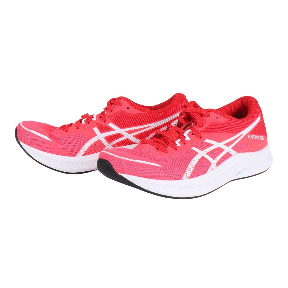 アシックス（ASICS）（レディース）ランニングシューズ ハイパー スピード 3 ピンク ホワイト 1012B517.700 スニーカー トレーニング ジョギング 通気性