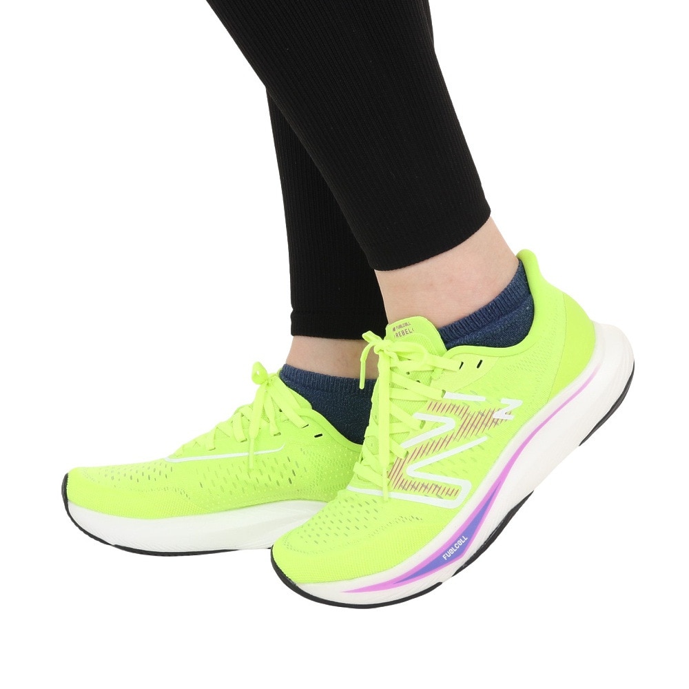 ニューバランス（new balance）（レディース）ランニングシューズ フューエルセル レベル v3 フラッシュイエロー WFCXCT3 B  スニーカー スポーツ ジョグ 厚底