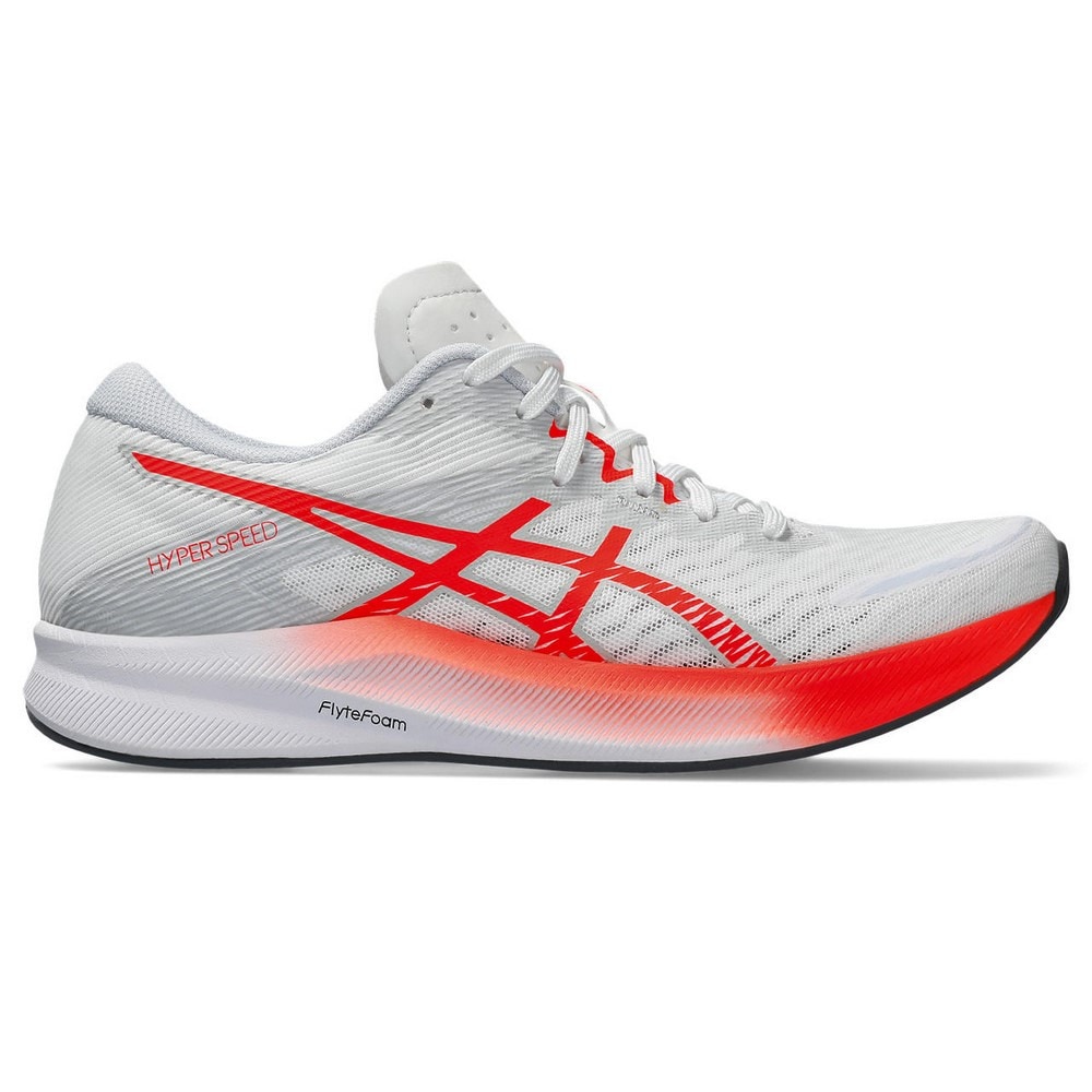 アシックス（ASICS）（レディース）ランニングシューズ ハイパースピード3 ホワイト 1012B517.101 スニーカー トレーニング 部活 軽量 