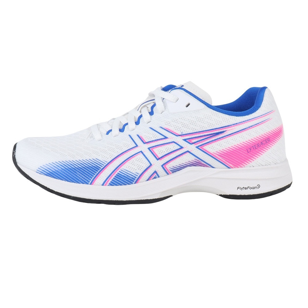 アシックス（ASICS）（レディース）ランニングシューズ ライトレーサー5  ホワイト 1012B701.100 スニーカー トレーニング 部活 軽量 