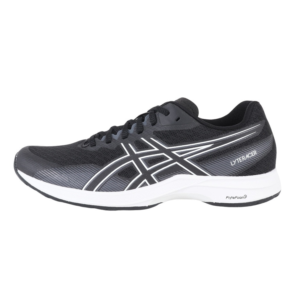 アシックス（ASICS）（レディース）ランニングシューズ ライトレーサー5 ブラック ホワイト 1012B701.001 スニーカー トレーニング 部活