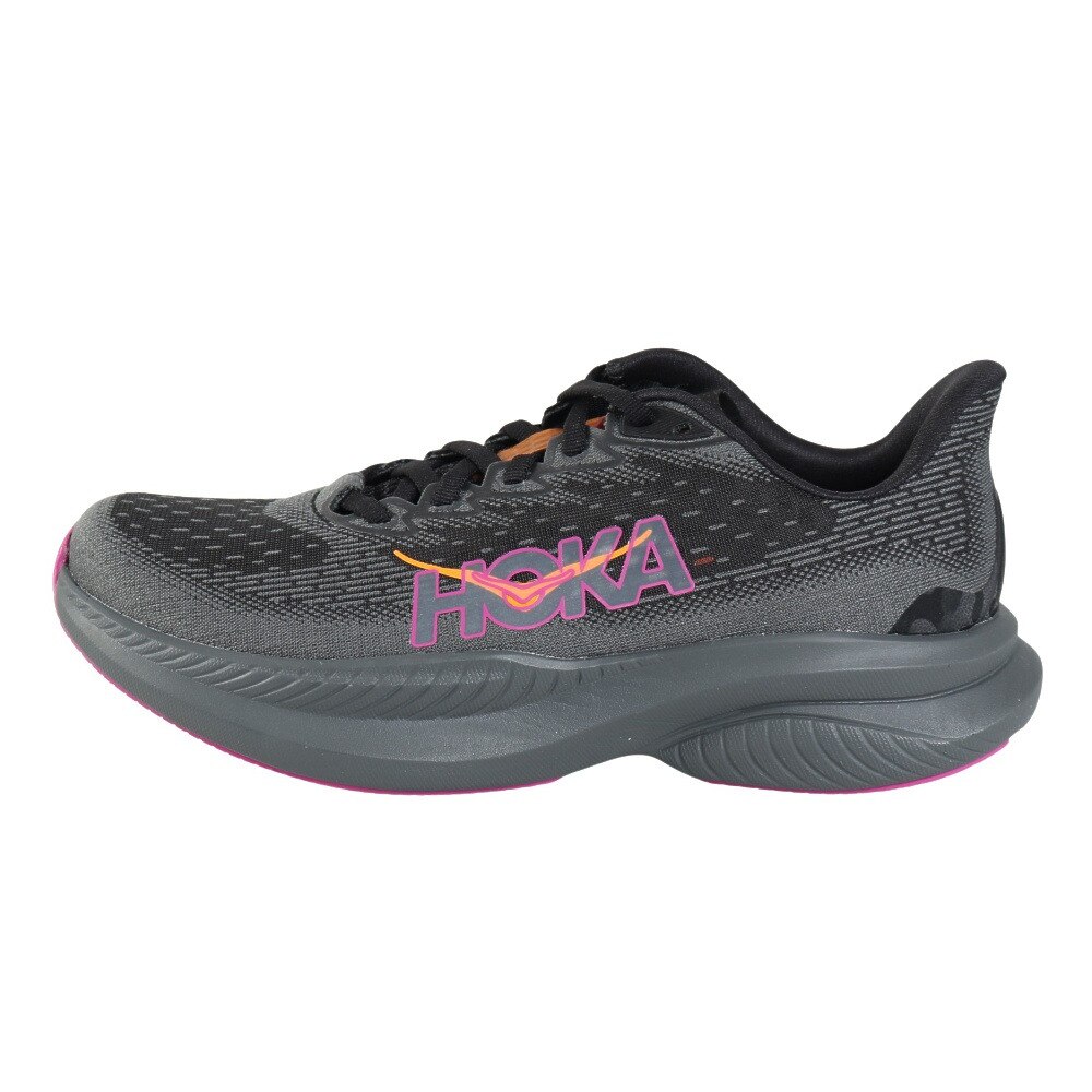 ホカ（HOKA）（レディース）ランニングシューズ トレーニングシューズ 部活 Mach 6 1147810-BKFS