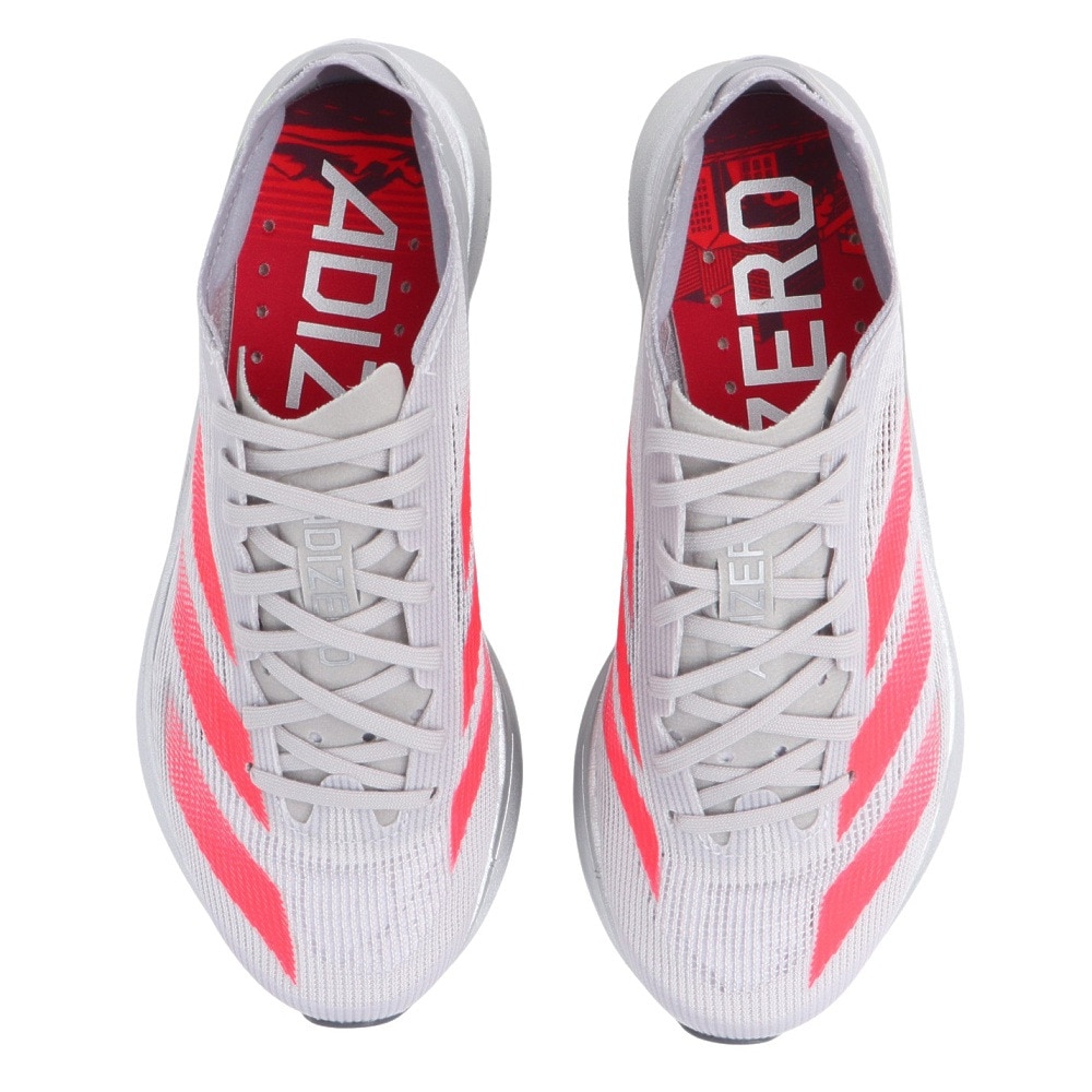 アディダス（adidas）（レディース）ランニングシューズ アディゼロタクミセン10 W グレー IG1980 スニーカー トレーニング 部活 マラソン サポート性 