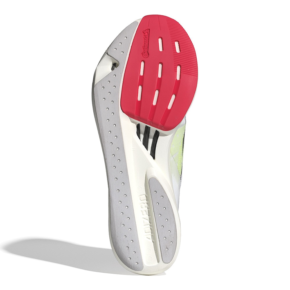 アディダス（adidas）（レディース）ランニングシューズ アディゼロ タクミセン 10 ホワイト IH5717 スニーカー トレーニングシューズ 部活 軽量 クッション