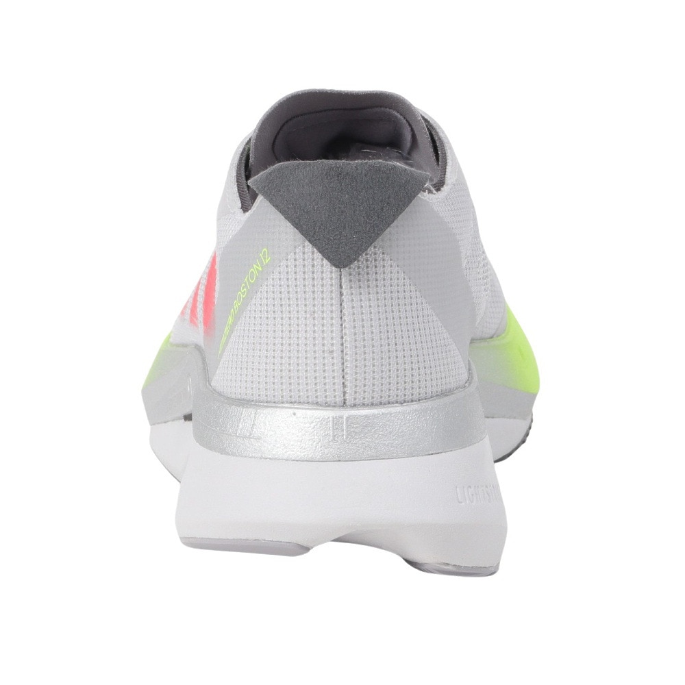 アディダス（adidas）（レディース）ランニングシューズ アディゼロボストン12 W グレー JI4473 スニーカー トレーニング マラソン 部活 フィット性 安定性