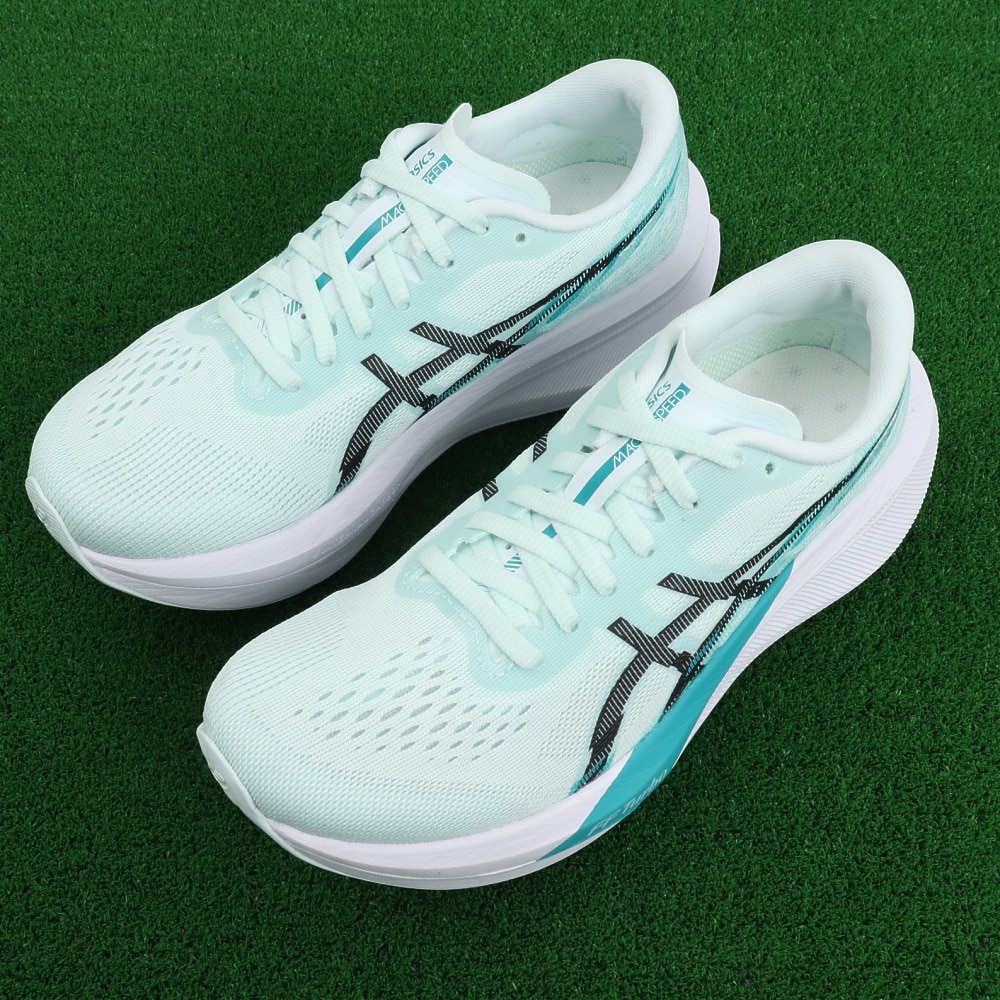 アシックス（ASICS）（レディース）ランニングシューズ マジックスピード 4 ブルー ブラック 1012B676.400 スニーカー 部活 軽量