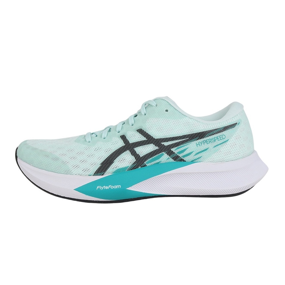 アシックス（ASICS）（レディース）ランニングシューズ ハイパースピード 4 ブルー ブラック 1012B677.400 スニーカー トレシュ 部活 軽量
