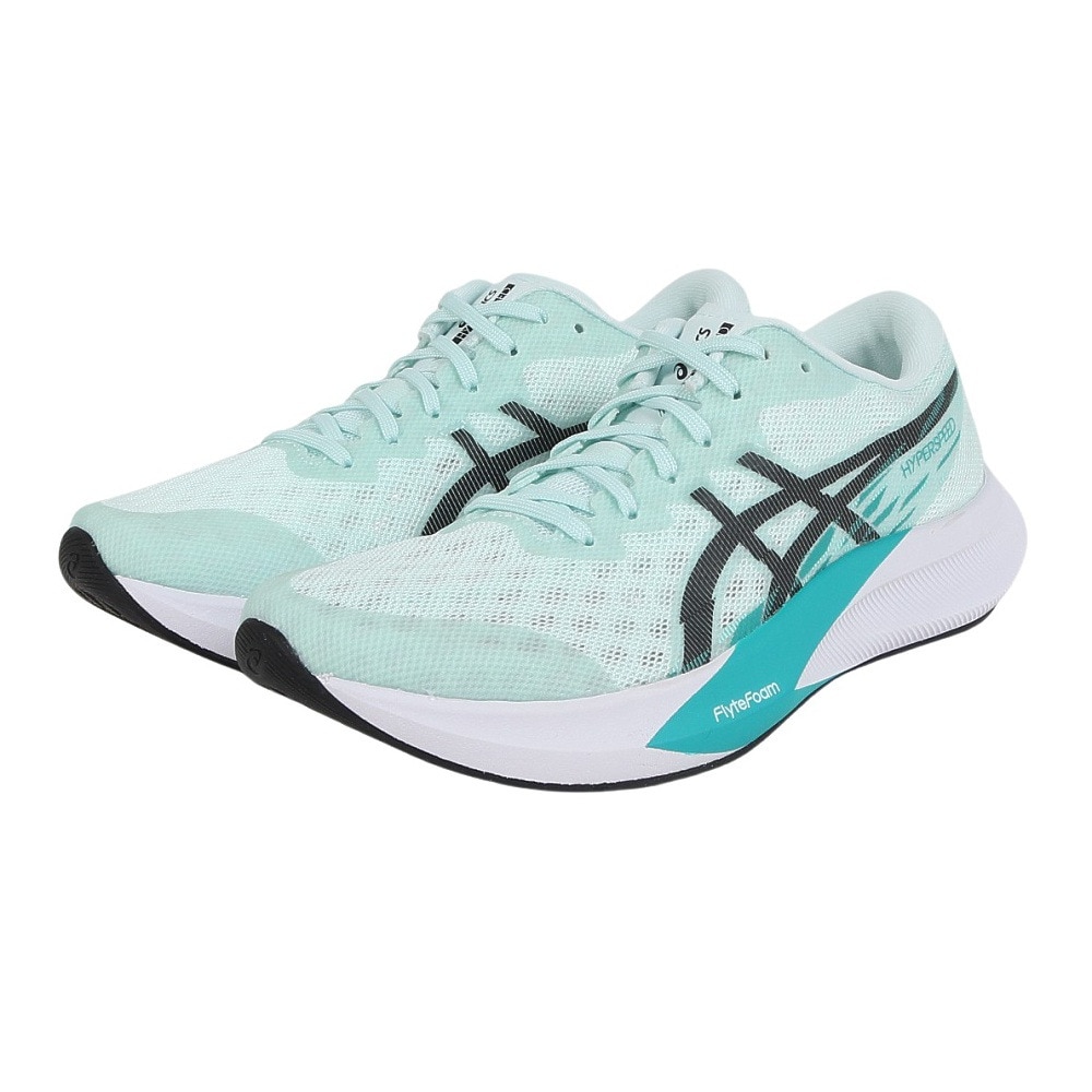 アシックス（ASICS）（レディース）ランニングシューズ ハイパースピード 4 ブルー ブラック 1012B677.400 スニーカー トレシュ 部活 軽量