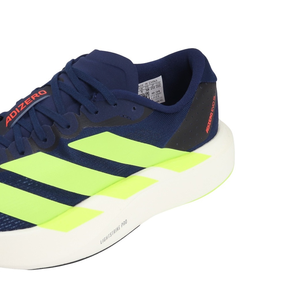 アディダス（adidas）（レディース）ランニングシューズ トレーニングシューズ 部活 アディゼロ EVO SL JR5838