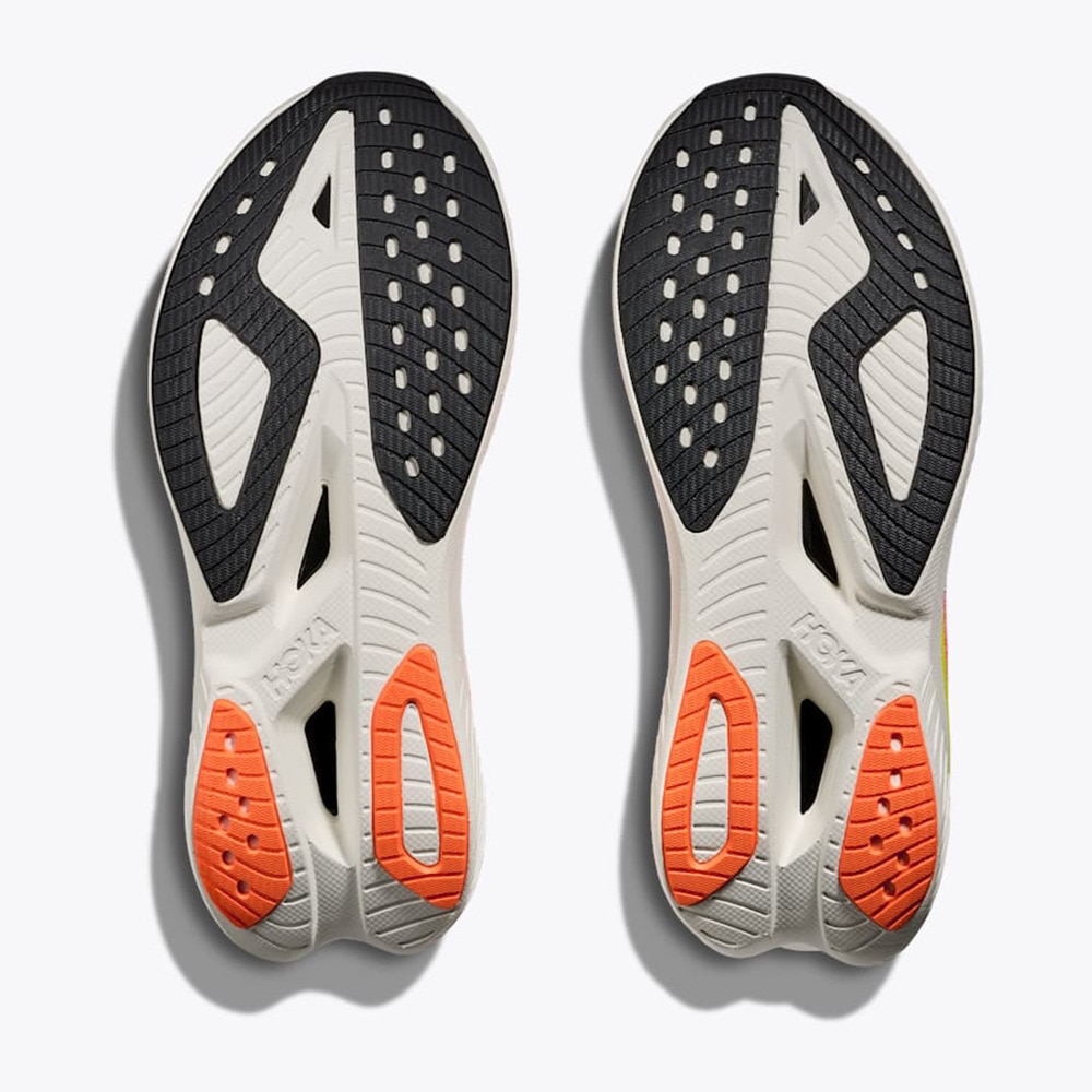 ホカ（HOKA）（レディース）ランニングシューズ トレーニングシューズ 部活 マッハ X 3 ピンク イエロー 1168721-NNRS スニーカー