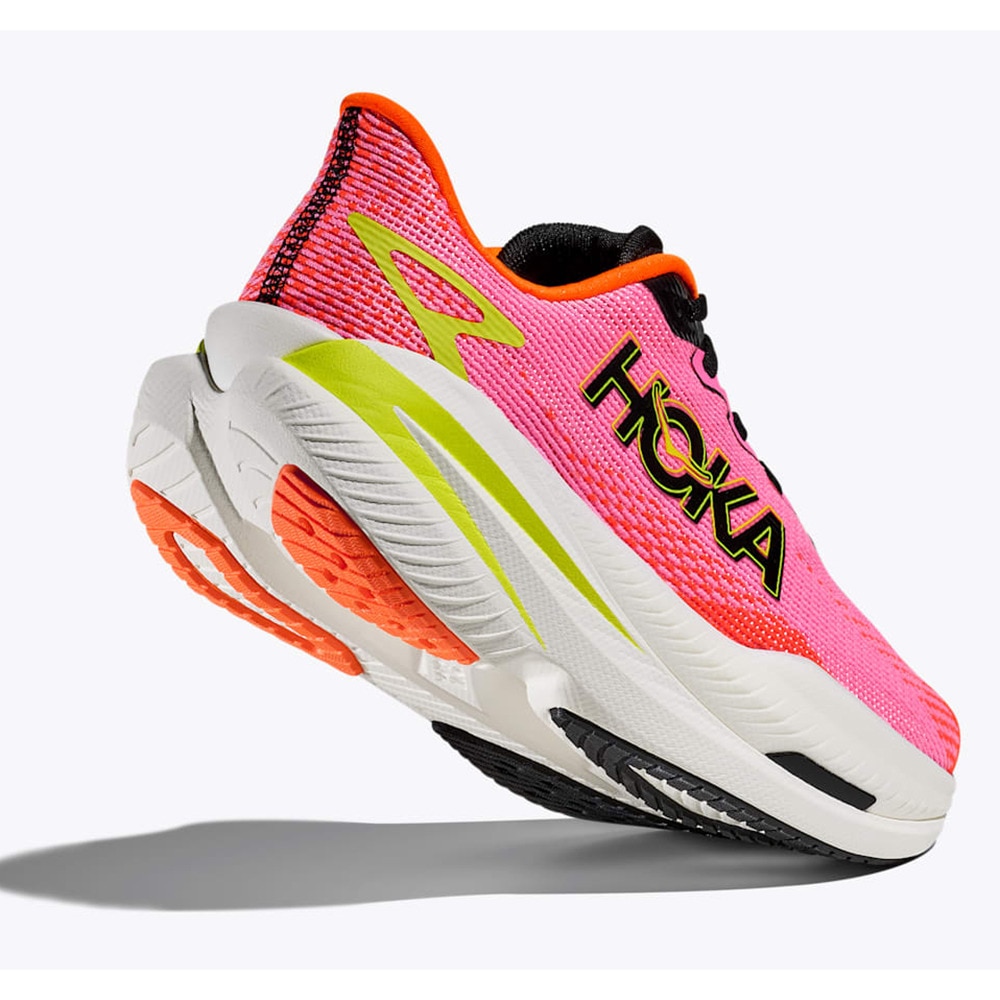 ホカ（HOKA）（レディース）ランニングシューズ トレーニングシューズ 部活 マッハ X 3 ピンク イエロー 1168721-NNRS スニーカー