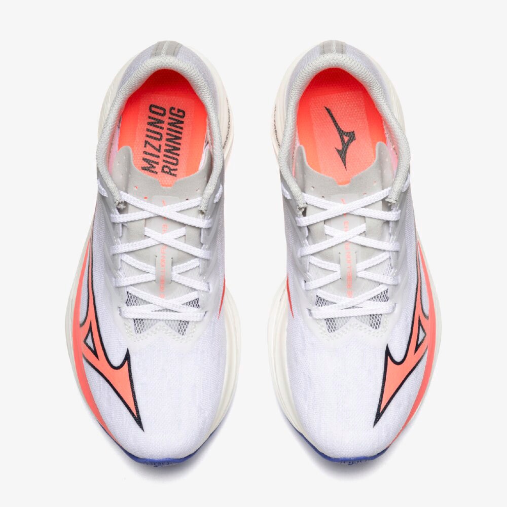 ミズノ（MIZUNO）（レディース）【8月6日発売開始予定】ランニングシューズ  部活 ウエーブ リベリオン フラッシュ 3 ホワイト ピンク J1GD253521