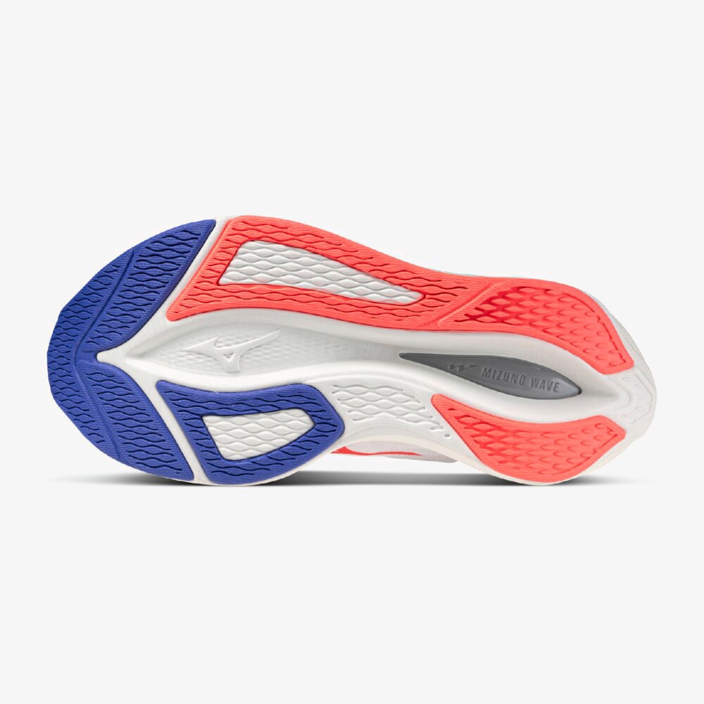 ミズノ（MIZUNO）（レディース）【8月6日発売開始予定】ランニングシューズ  部活 ウエーブ リベリオン フラッシュ 3 ホワイト ピンク J1GD253521