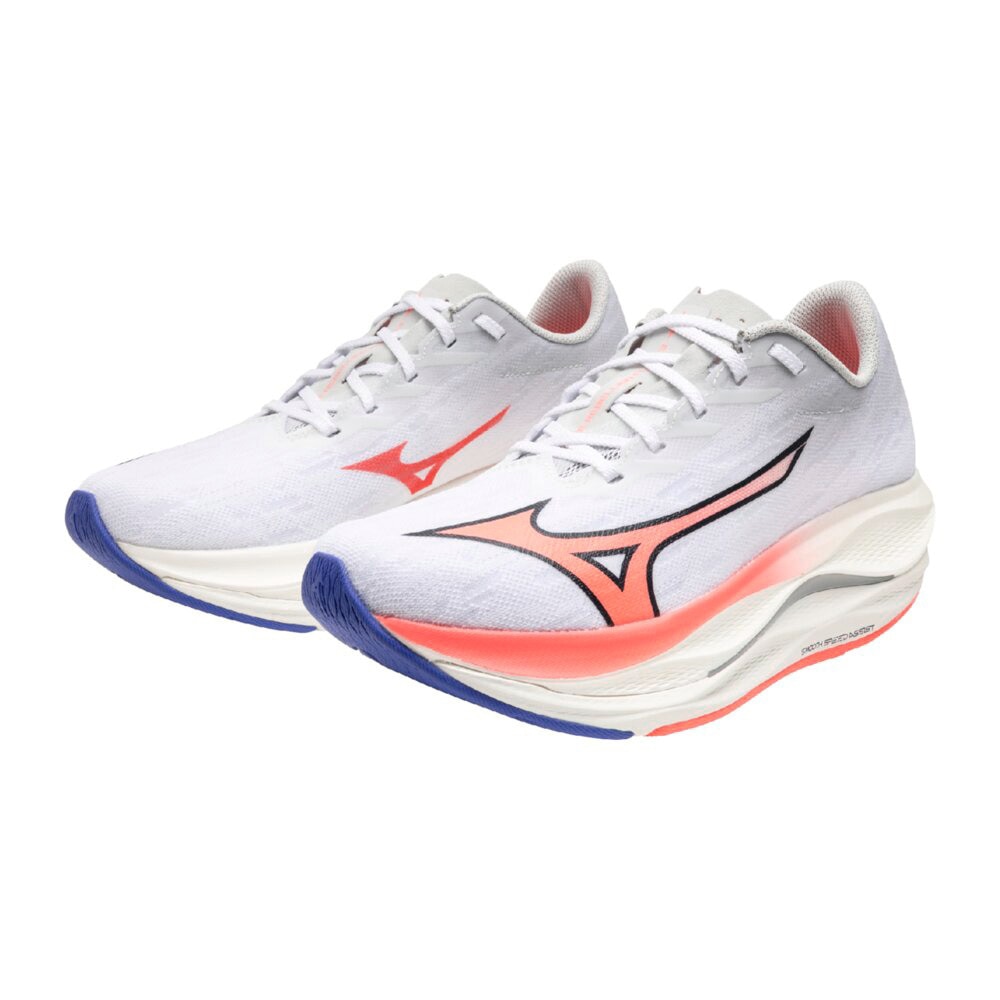 ミズノ（MIZUNO）（レディース）【8月6日発売開始予定】ランニングシューズ  部活 ウエーブ リベリオン フラッシュ 3 ホワイト ピンク J1GD253521