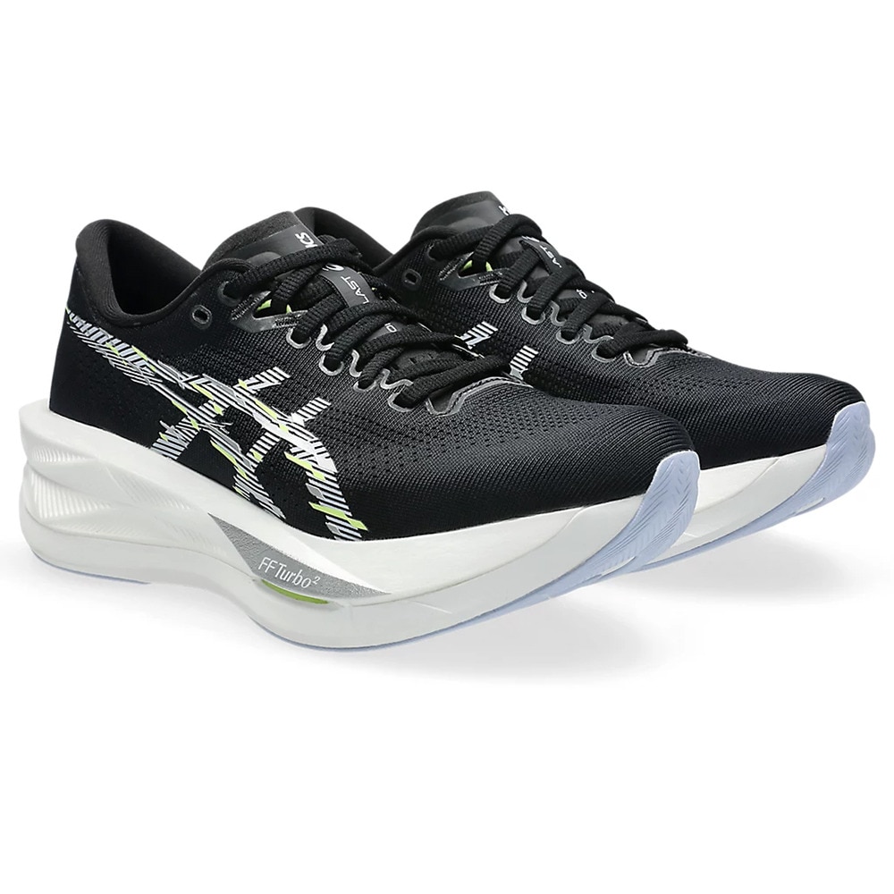 アシックス（ASICS）（レディース）ランニングシューズ トレーニングシューズ 部活 ソニックブラスト ブラック ブルー 1012B862.001