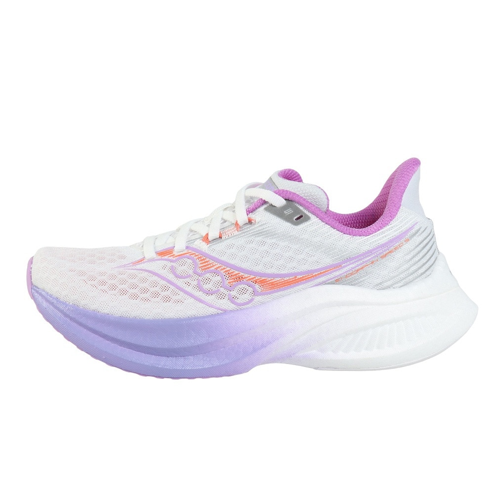 サッカニー（SAUCONY）（レディース）ランニングシューズ トレーニングシューズ 部活 エンドルフィン スピード 5 S11007-340 WHT/CROCUS