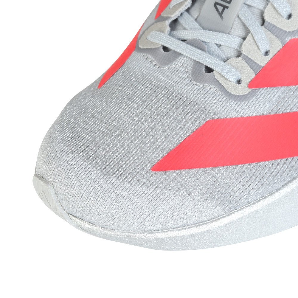 アディダス（adidas）（レディース）ランニングシューズ トレーニングシューズ 部活 アディゼロ EVO SL シルバー レッド KI3383 スニーカー