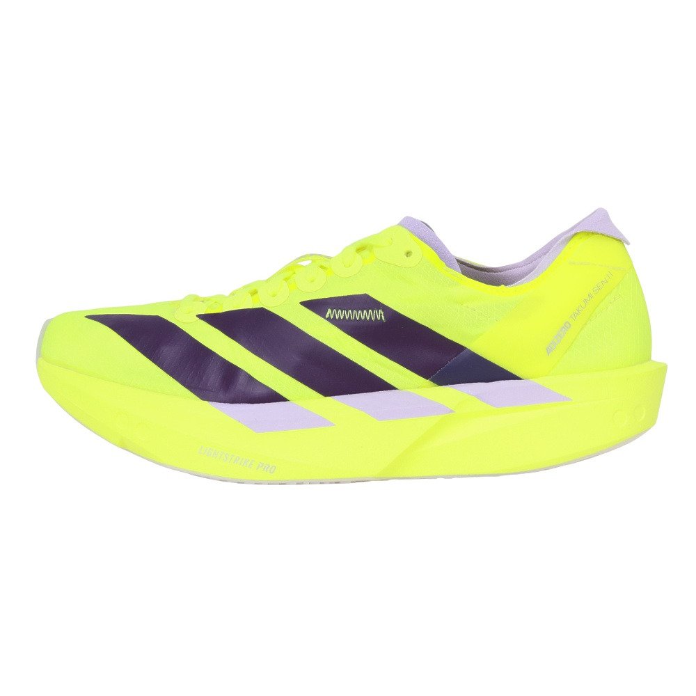 アディダス（adidas）（レディース）ランニングシューズ トレーニングシューズ 部活 アディゼロ タクミセン 11 フラッシュイエロー NMQ29-JQ0782 スポーツ シューズ