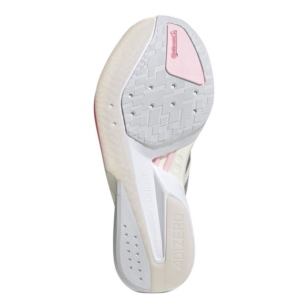 アディダス（adidas）（レディース）ランニングシューズ トレーニングシューズ 部活 アディゼロ ボストン 13 ホワイト シルバー OOV17-JQ9667 スポーツ シューズ